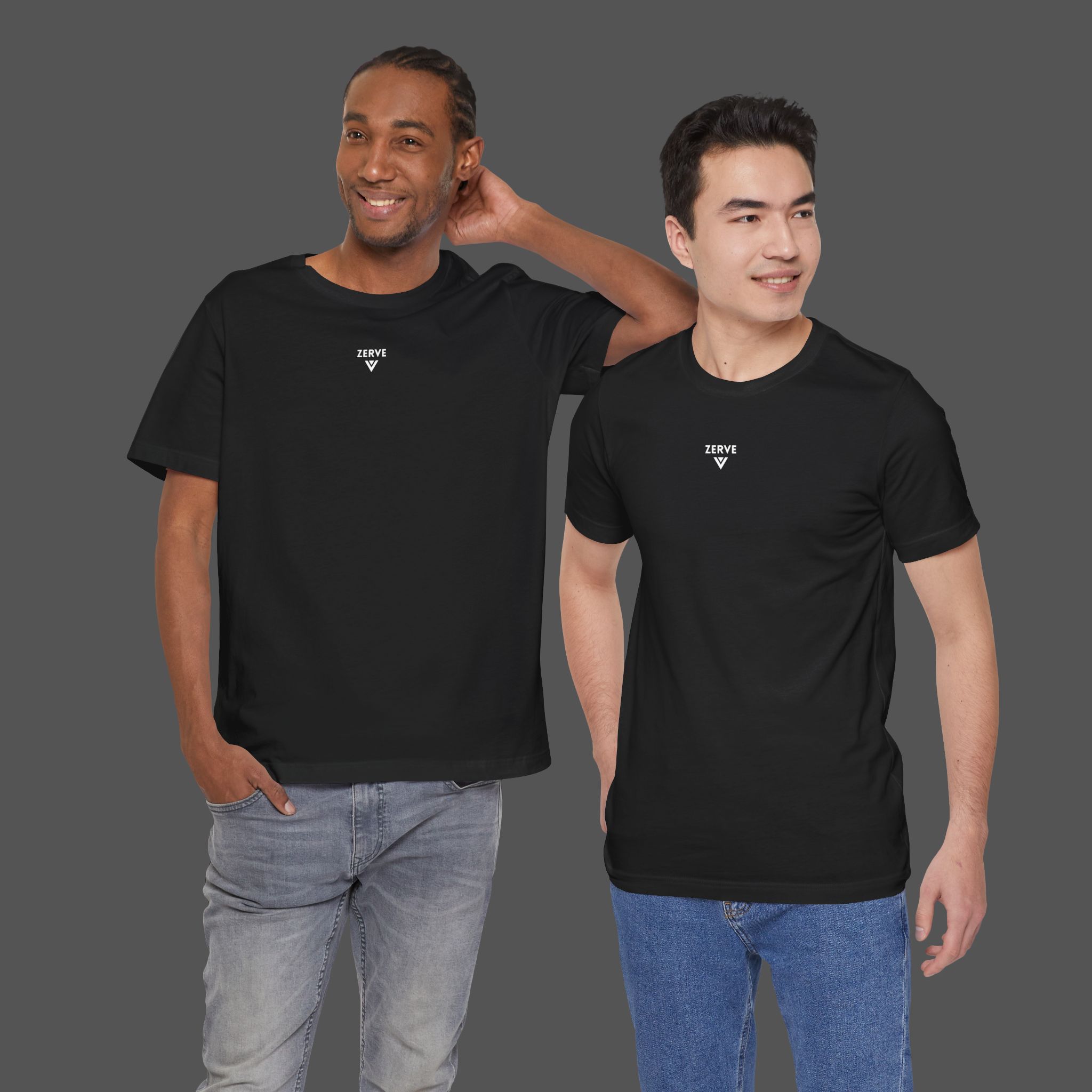 ZERVE Minimalist Typography Unisex T-Shirt | Core Collection